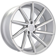 Автомобильные диски Racing Line 19*8.5+8.5 5*112 ET40+40 66.5 Style CVT Polish Silver