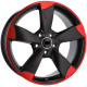 Автомобільні диски Racing Line 19*8.5 5*112 ET45 66.5 Audi Rotor Red A3/S3