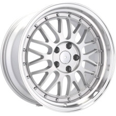 Автомобильные диски Racing Line 18x8.0+9.0 5x112 ET35+35 66.5 BBS Style Silver