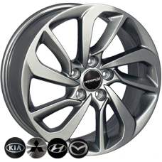 Автомобильные диски ZF-TL0417 DarkSILVER 17*7 5x114.3 ET51 67.1